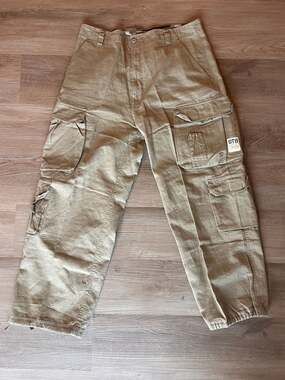 Vintage OTB Air Rescue Squad Gorpcore,Tactical Cargo Pants, Ramie/Cotton, 36x30
